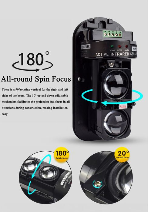 инфракрасный датчик периметра, фотоэлемент, Pir, датчик движен