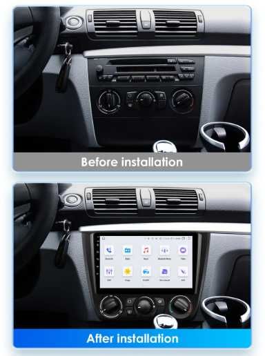 Мултимедия 9″ Android 14 за BMW Е81 Е82 E87 Е88 CARPLAY навигация RDS