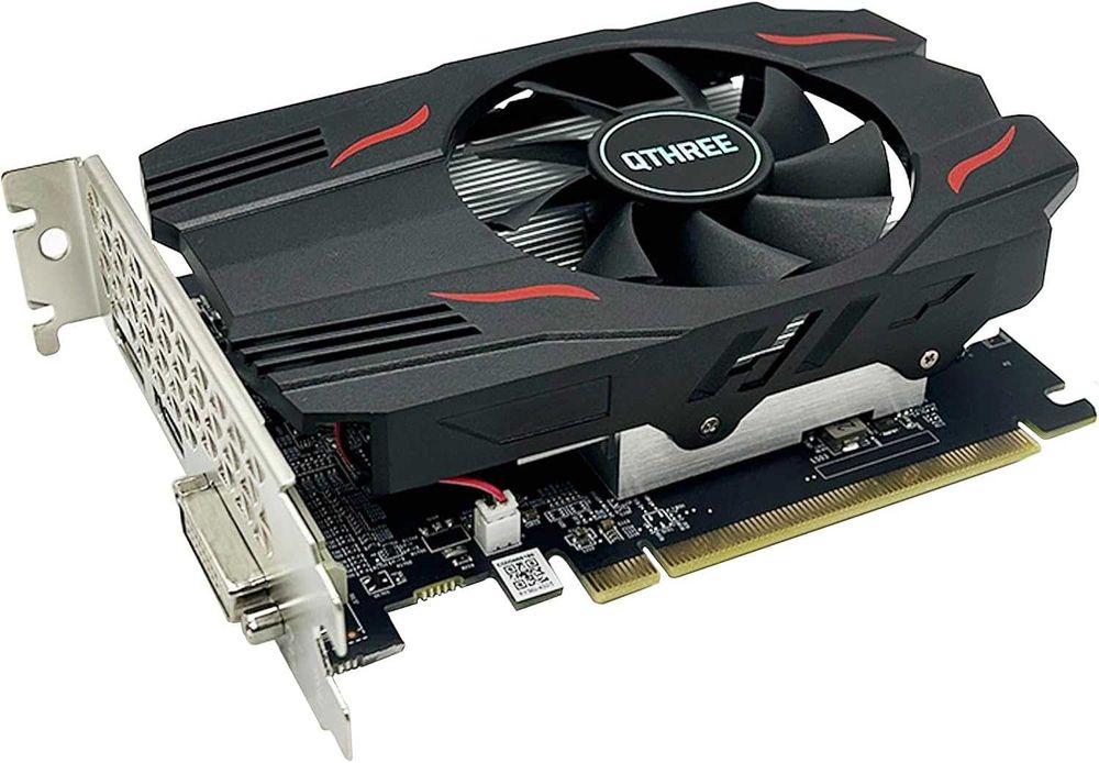Placă video grafică QTHREE Radeon RX 560 GPU 4GB GDDR5 128 biți,jocuri PC cu DVI,HDMI,DisplayPort computer PCI Express 3.0 x8,DirectX 12