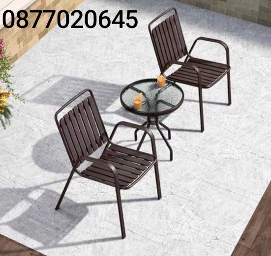 Сгъваем градински стол – метал и пластмаса – черен 55×55×90