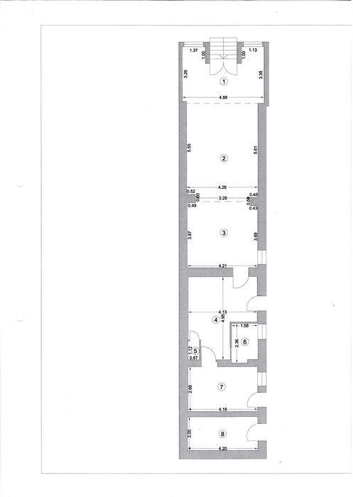 Casă pentru locuit sau Spațiu Comercial 95 mp utili / 131 mp construiți si curte  293 mp, com Lumina, str Mare 169 vis a vis de primărie