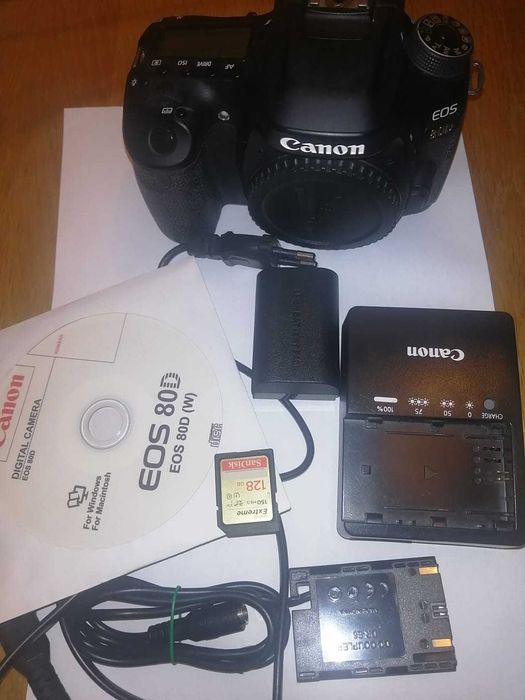 Canon EOS 80D 24.2MP Body - Black (16700 shutter counter)