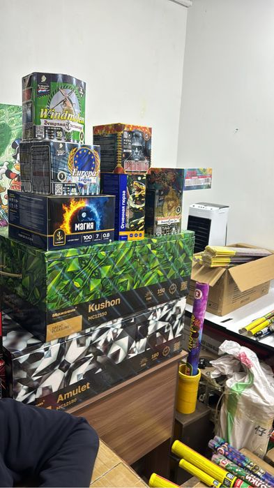 Салют со склада в астане