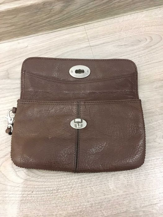 FOSSIL портфейл клъч естествена кожа