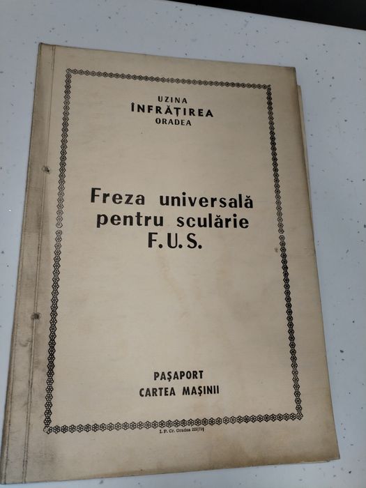 Cărți tehnice freză, mașină filetat,găurit,alezat
