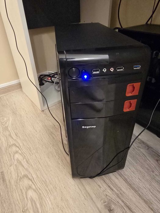 PC i3 9100F + RX 580 8GB / SSD + HDD /pc office si gaming+ casti cadou