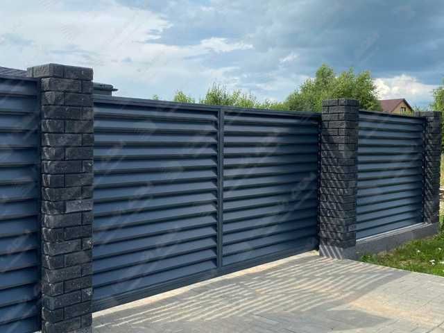 Забор жалюзи еврожалюзи