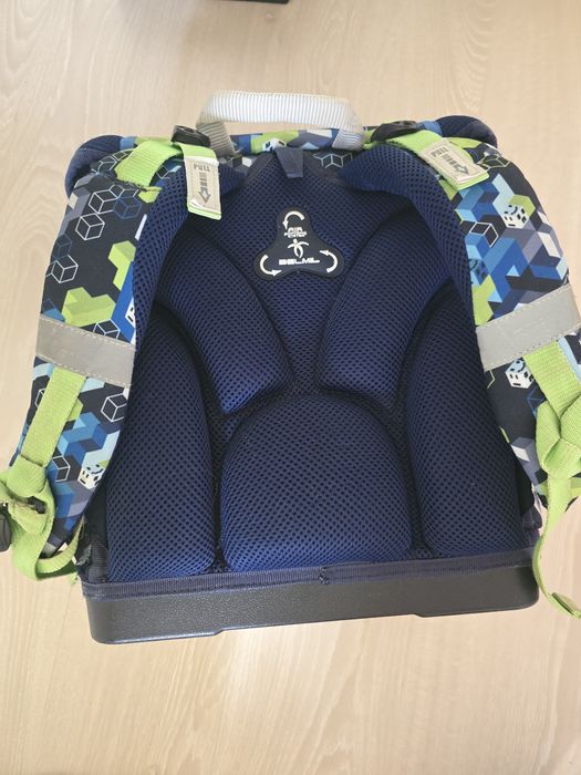 Детска ергономична ученическа раница-кутия Belmil Pixel Cube Game