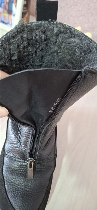 Зимние кожаные ботинки р 35