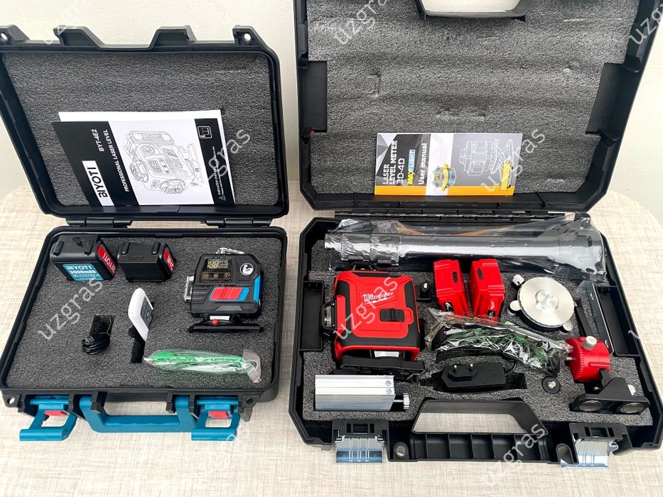 Бепул доставка лазер лазерный уровень 4D лазер новый Biyoti/ Milwaukee