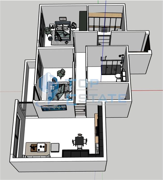 Продава се Тристаен апартамент в Велико Търново, Бузлуджа - 104 кв.м за 1000 €/кв.м - Снимка #2