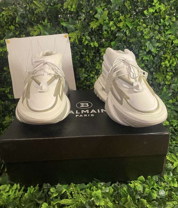 Adidasi/Sneakers Balmain Unicorn full white