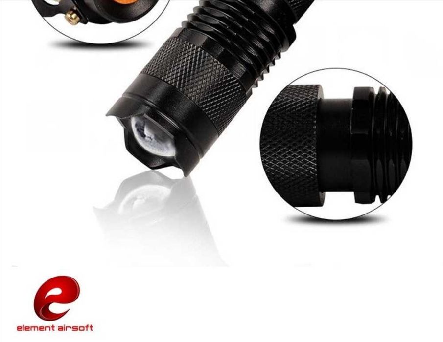 Lanterna tactica Element Airsoft EX 421-BK, 3 functii