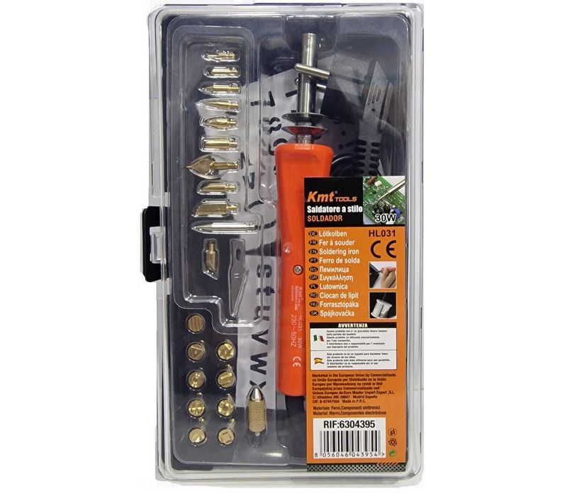 Уред за гравиране 2в1 пирограф и поялник к-т 23части