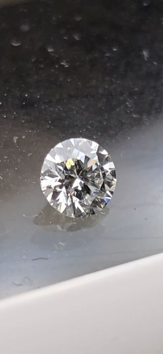Diamant natural briliant 0.22CT, H, EX, EX, VG.