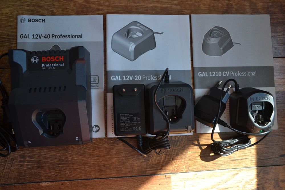 Нови зарядни устройства BOSCH за 10.8V и 12V