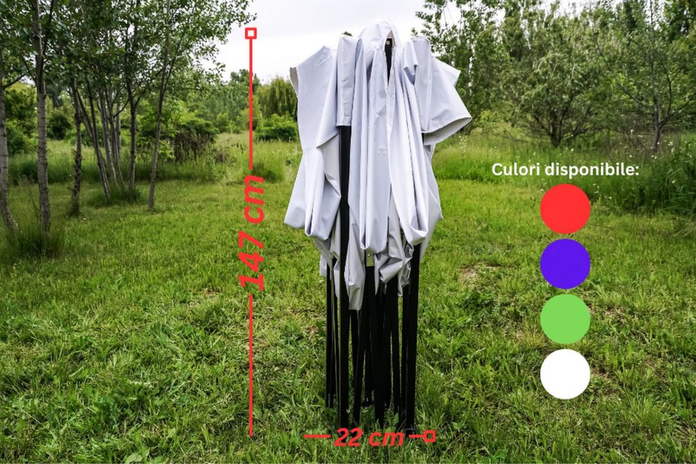 Cort pavilion pliabil 3x3 casa grădina camping