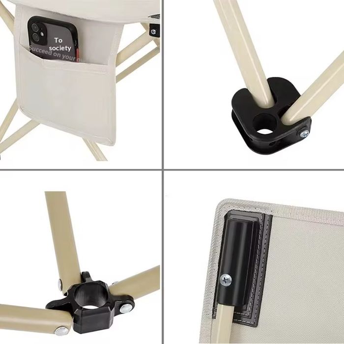 Складной стул для пикника  Практичный и компактный стул  черний цвет