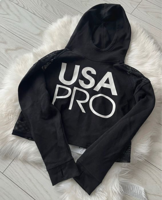 Hanorac sport crop USA Pro, 13 ani / 158 cm