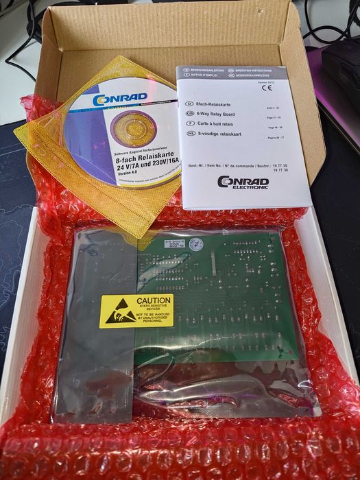 Placa 8 relee 24V/7A, Conrad Components