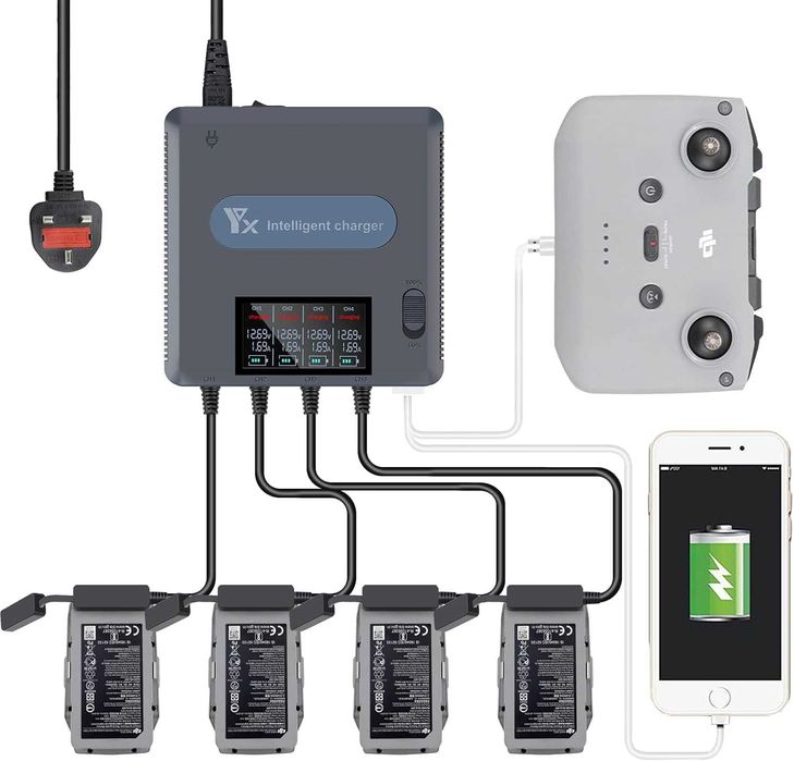 Мултифункционално зарядно устройство за DJI Mavic Air 2 / 2S