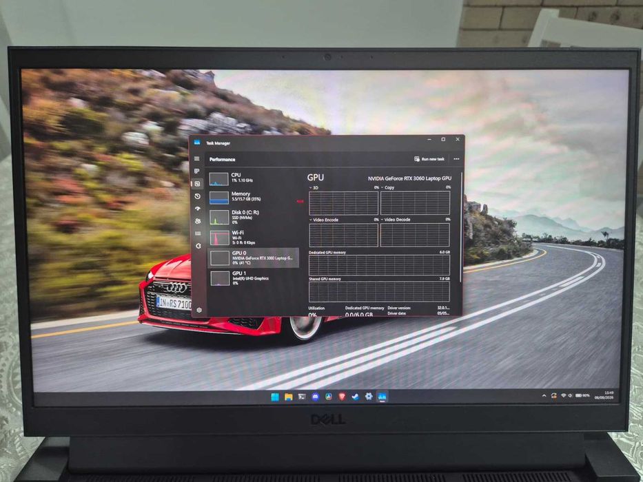 Dell G15 I7 11800H 16 Gb RAM 1Tb SSD M.2 RTX 3060 Laptop de Gaming