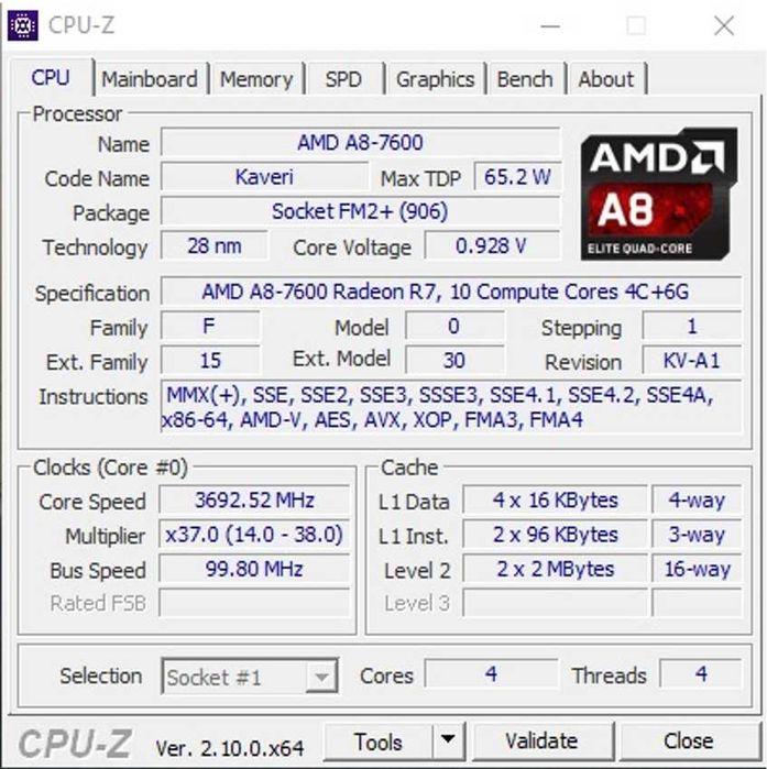 Продавам комплект дънна платка ASRock FM2A88M Pro3+ CPU+RAM+FAN