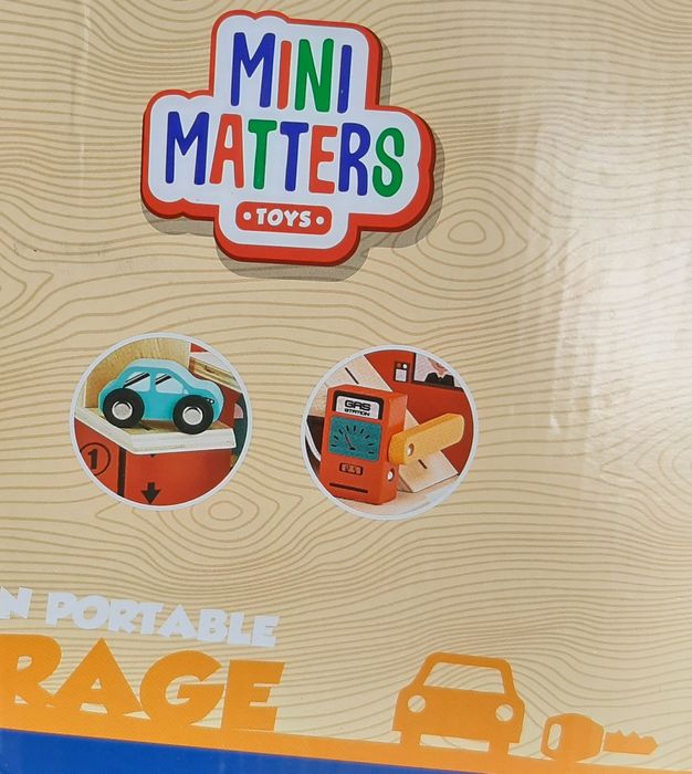 Дървен детски гараж Mini Matters toys garage