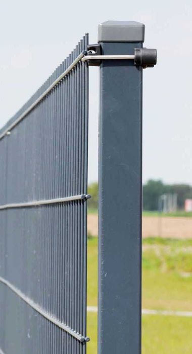 Panou gard 2D cu dublu fir 6/5/6 antracit RAL 7016, Panou fir dublu