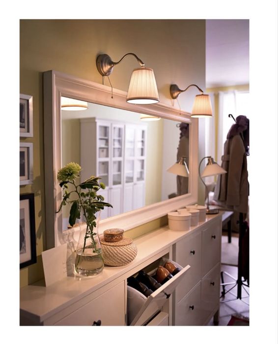 ЗЕРКАЛО ХЕМНЭС, белое (74×165 СМ)