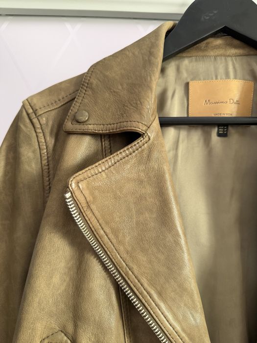 кожанная куртка от Massimo Dutti