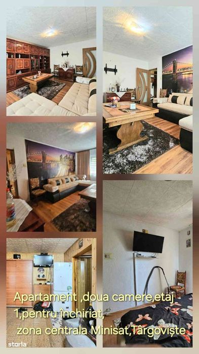 Apartament,doua camere ,etajul 1"zona Minisat,Targoviste