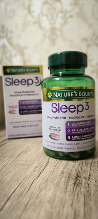 Sleep3 (10 mg Melatonin) — Uyqusizlikka qarshi 3 bosqichli yechim!