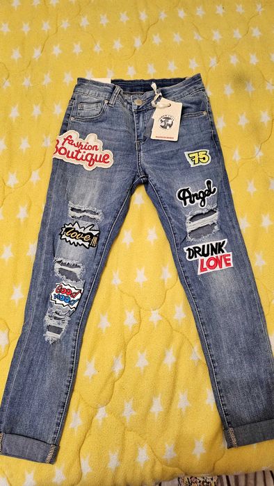 Дамски ефектни дънки