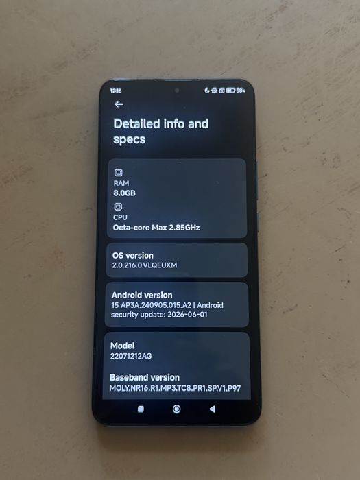 Xiaomi 12 T 8/128 GB Clear Blue - УНИКАЛНО СЪСТОЯНИЕ