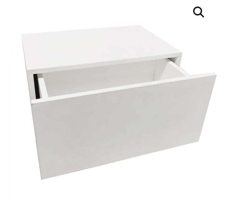 Нощно шкафче висящ дизайн с чекмедже ширина 50 см  цвят светъл дъб