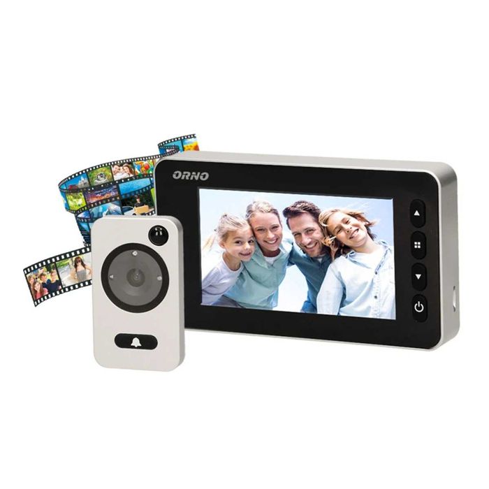 Vizor ORNO 4.3 senzor de miscare sonerie iluminare nocturna