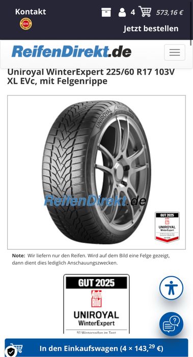 Set Complet225.60.17 Roti Iarna BMW X3/X4 F25/F26 Anvelope Noi-Germany