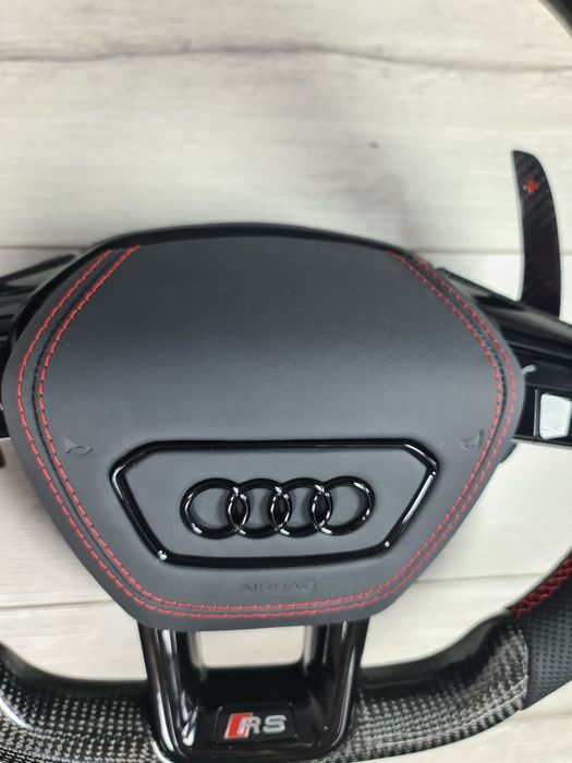 Oferta-Volan-Tesit-Carbon-RS-Look-Audi-A4-A5-A6-A7-Q3-Q5-Q7-Retrofit-Nou