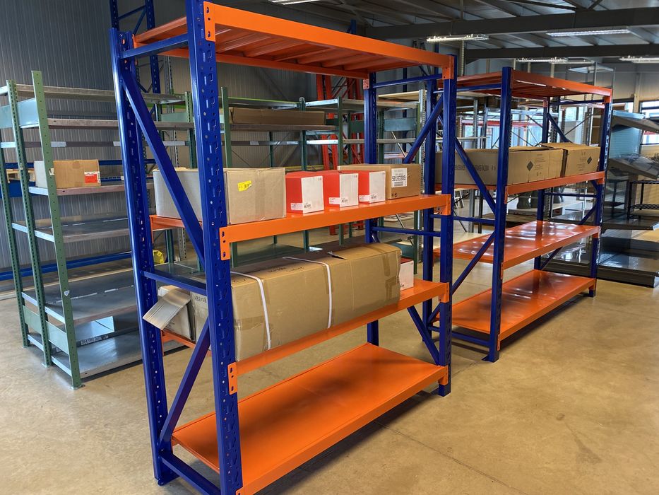 Стелаж за средно тежки товари Промо СИВИ и ОРАНЖЕВИ ..