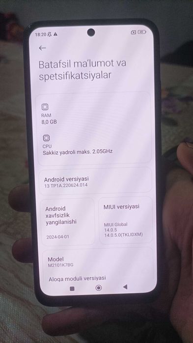 Redmi note 10 S 8-128