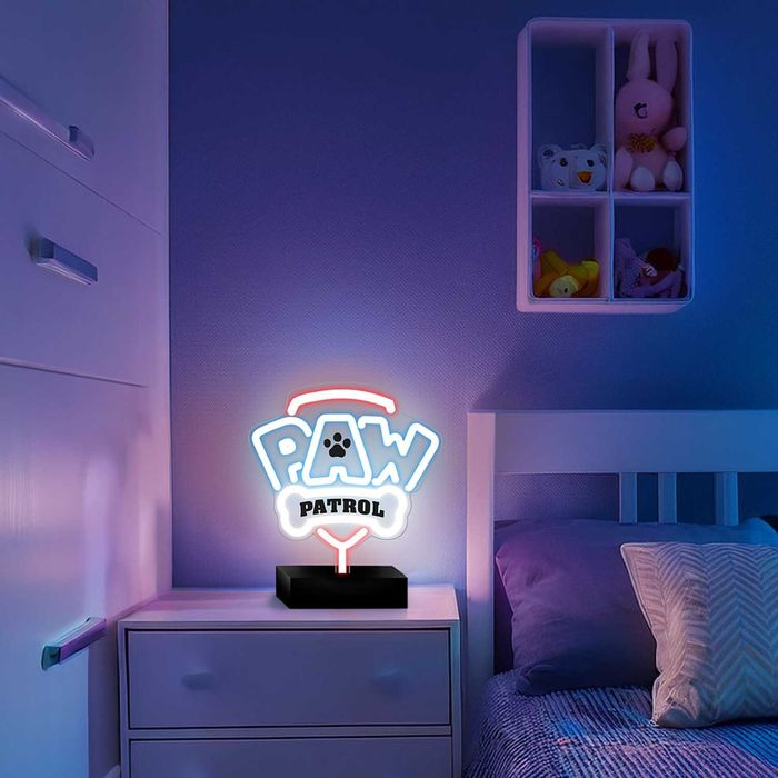 Пес Патрул / PAW Patrol LED Neon Нощна лампа със стойка за детска стая