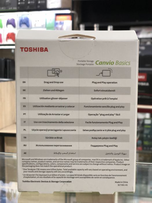 Внешний HDD Toshiba Canvio Basics 1TB