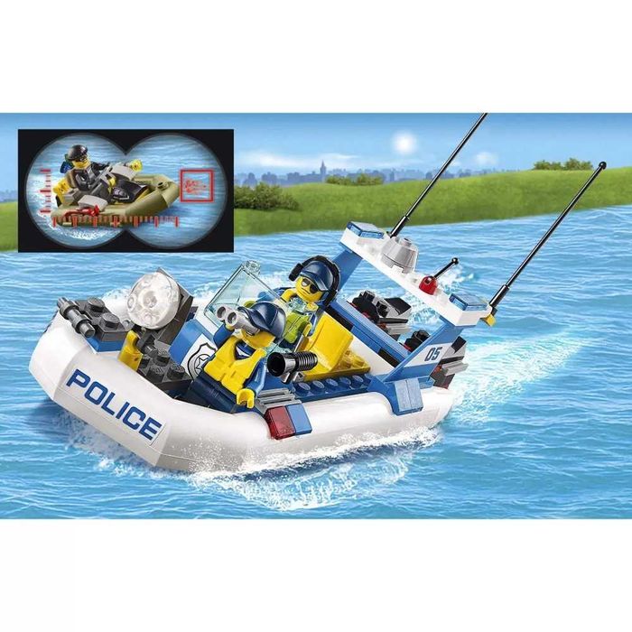 Конструктор  Сити "Полицейский патруль" 409 деталей