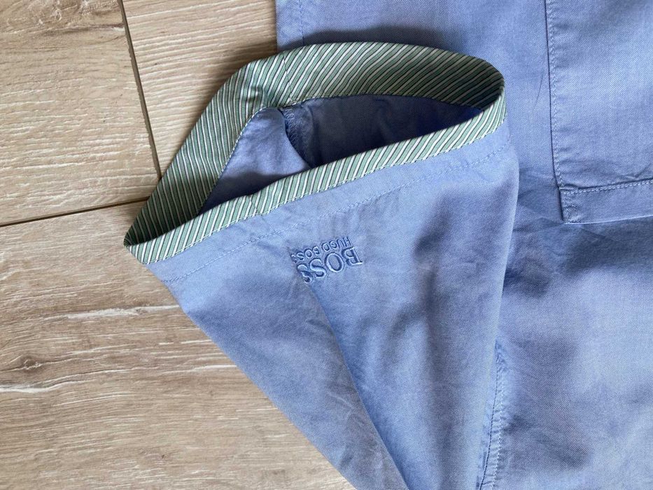 Hugo Boss Green мъжка риза с къс ръкав размер XL