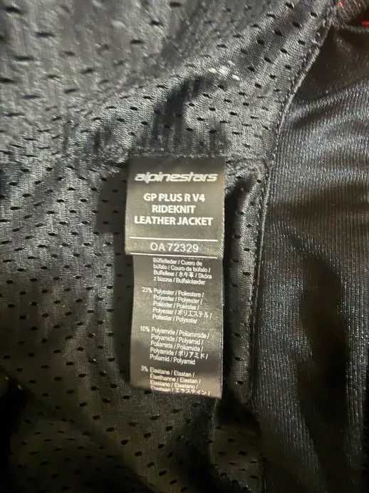 Alpinestars GP Plus R V4 Rideknit Leather Jacket + Back protector