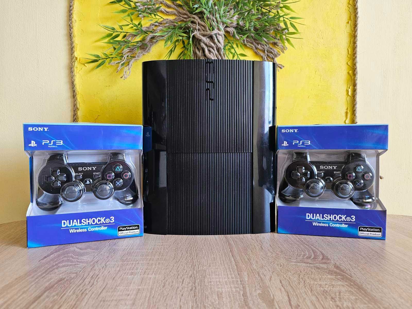 PlayStation 3+200 Игри+1TB+2 Нови Джойстика+1 Година Гаранция PS3 ПС3 ...