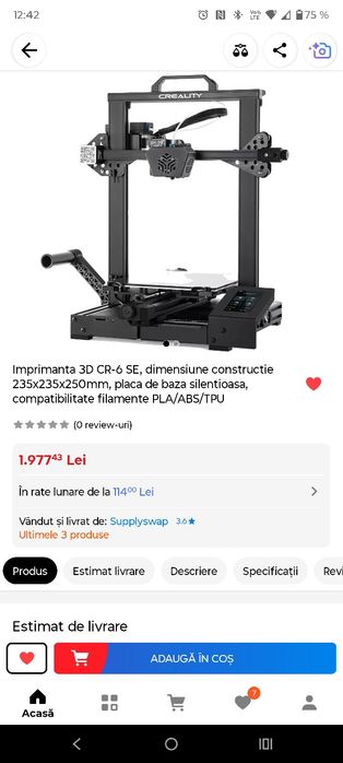 Imprimantă 3D cr 6Se