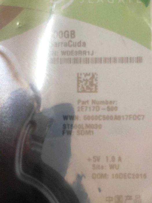 Жесткий диск Seagate BarraCuda ST500LM030 500Gb