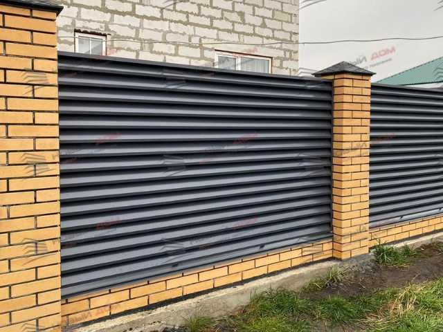 Забор жалюзи горизонтальный